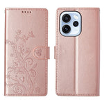 Oppo Reno15 F 5G Plånboksfodral Fjärilsblommigt PU-läder mobilskal med Handledsrem