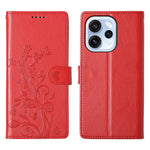 Oppo Reno15 F 5G Plånboksfodral Fjärilsblommigt PU-läder mobilskal med Handledsrem