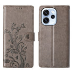 Oppo Reno15 F 5G Plånboksfodral Fjärilsblommigt PU-läder mobilskal med Handledsrem