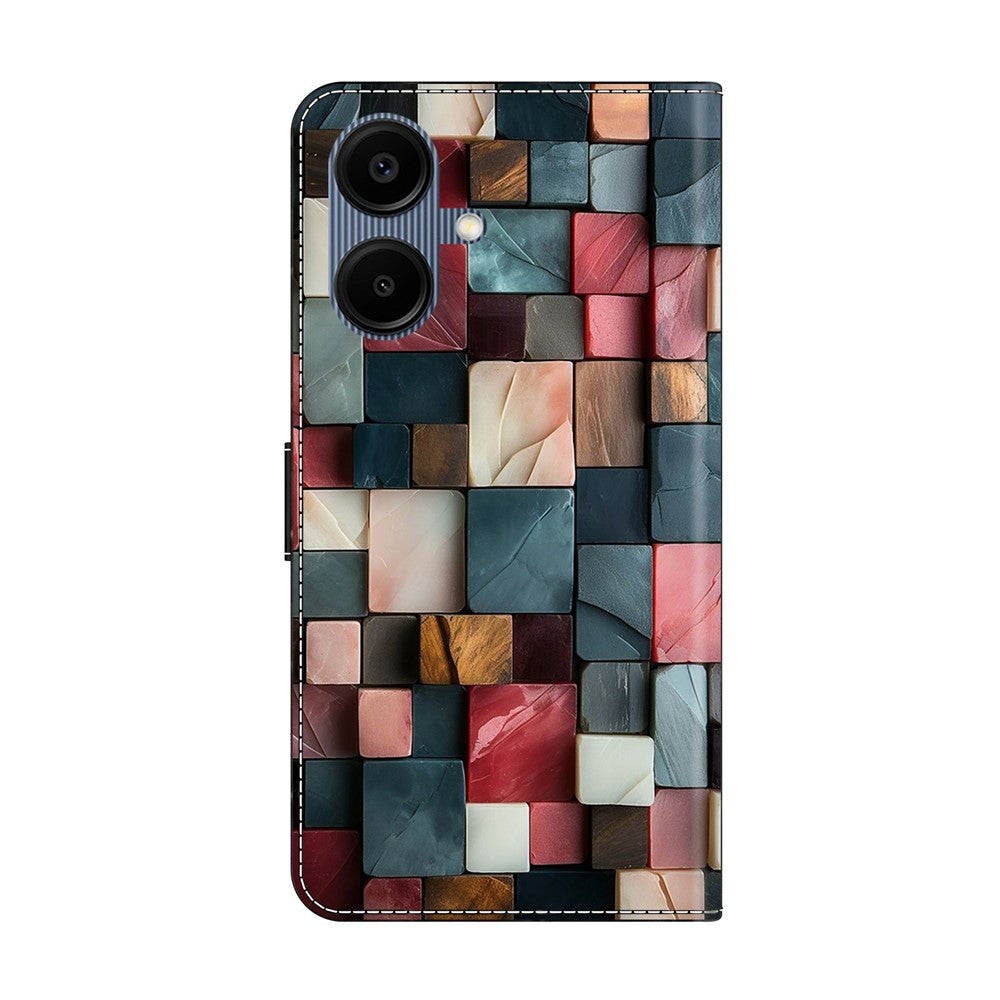 For Samsung Galaxy A08 5G / A08 4G / A07 5G / A07 4G Wallet Case Foldable Stand Pattern Printing Leather Flip Phone Cover
