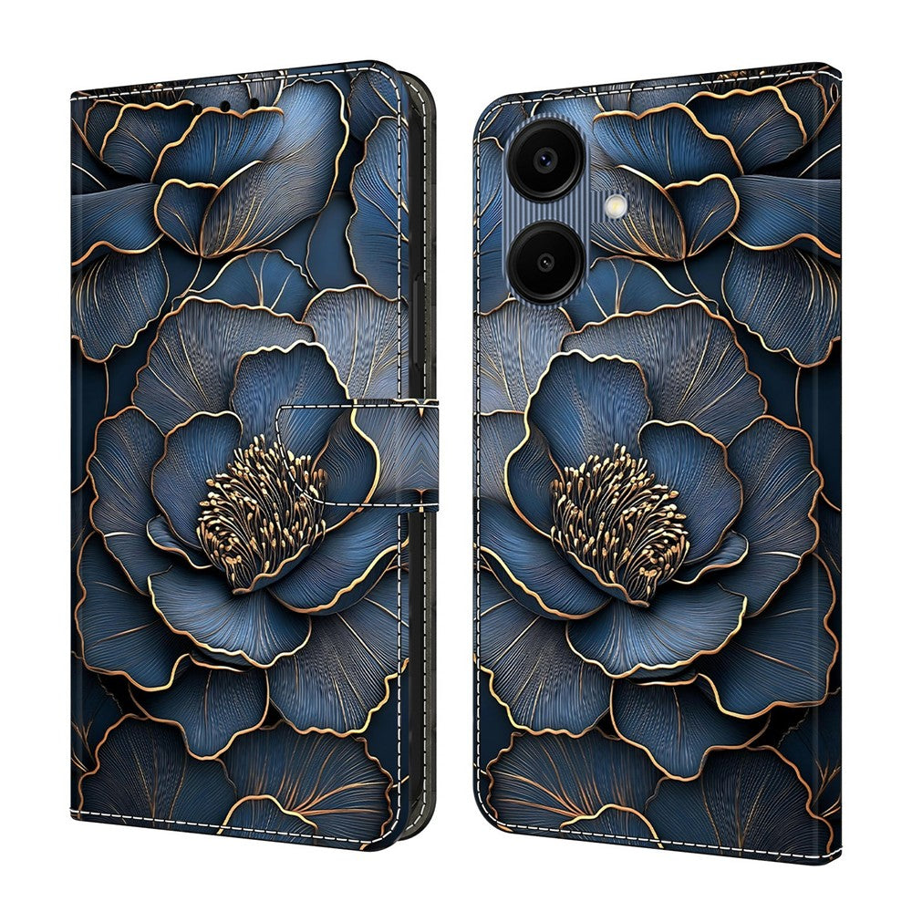 For Samsung Galaxy A08 5G / A08 4G / A07 5G / A07 4G Wallet Case Foldable Stand Pattern Printing Leather Flip Phone Cover
