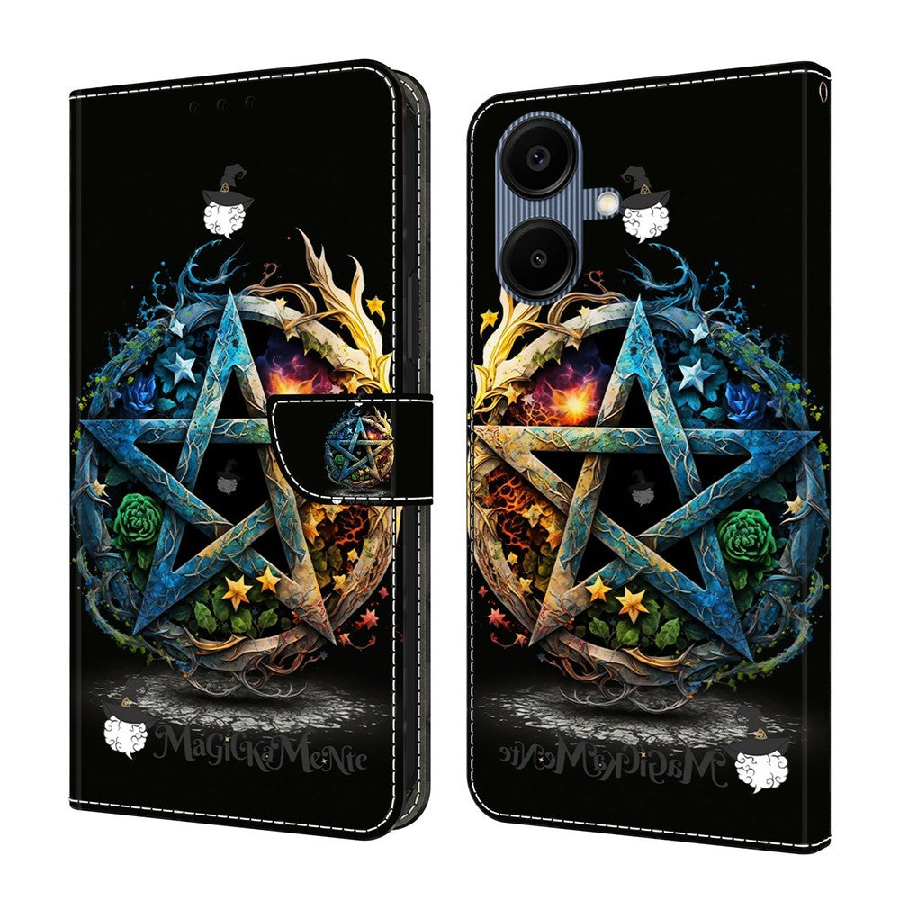 For Samsung Galaxy A08 5G / A08 4G / A07 5G / A07 4G Wallet Case Foldable Stand Pattern Printing Leather Flip Phone Cover