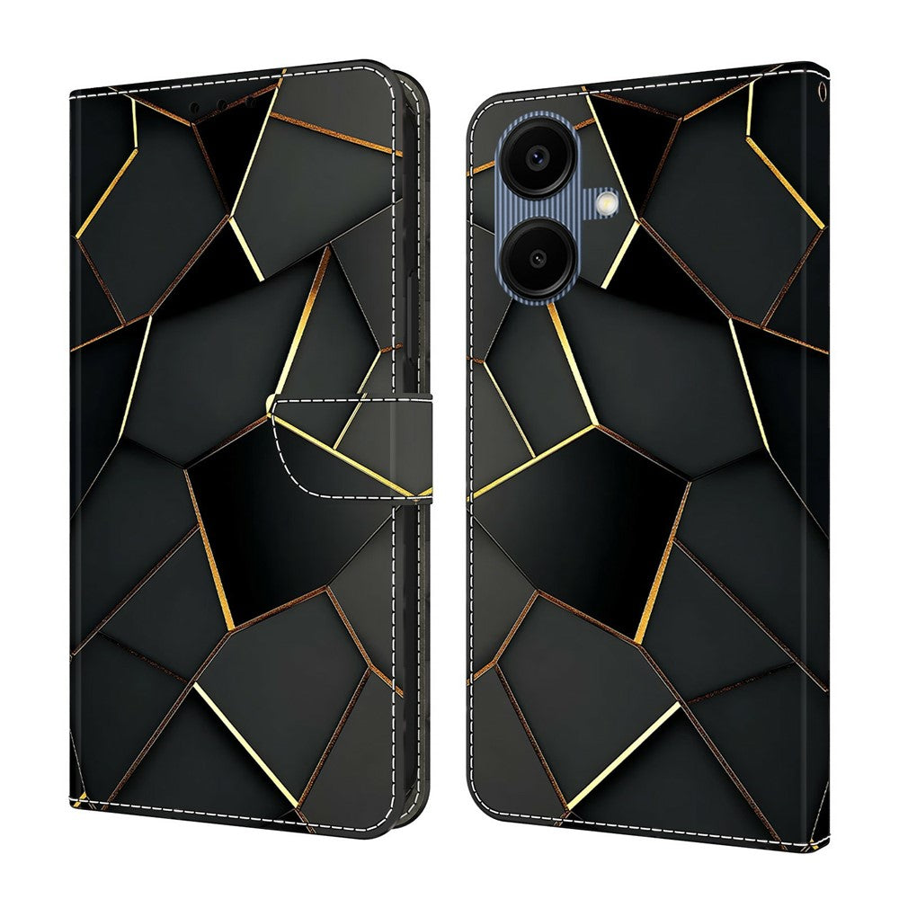 For Samsung Galaxy A08 5G / A08 4G / A07 5G / A07 4G Wallet Case Foldable Stand Pattern Printing Leather Flip Phone Cover