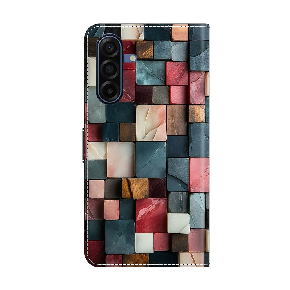 Samsung Galaxy A57 5G Plånboksfodral Vikbart Stativ Mönster Tryck Läder Flip mobilfodral