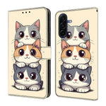 Samsung Galaxy A57 5G Plånboksfodral Vikbart Stativ Mönster Tryck Läder Flip mobilfodral