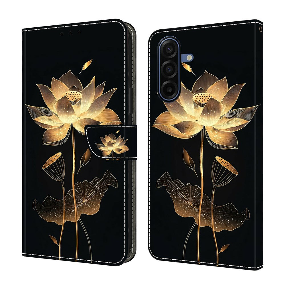 Samsung Galaxy A57 5G Plånboksfodral Vikbart Stativ Mönster Tryck Läder Flip mobilfodral