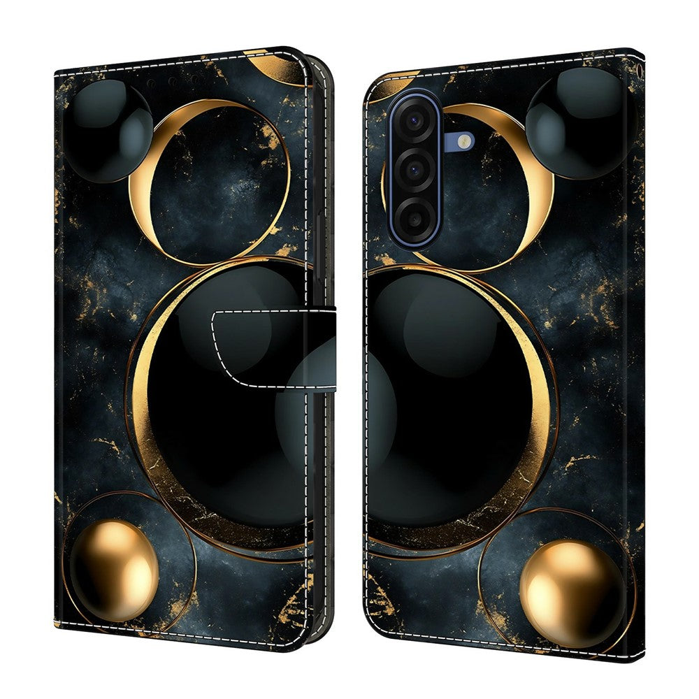 Samsung Galaxy A57 5G Plånboksfodral Vikbart Stativ Mönster Tryck Läder Flip mobilfodral