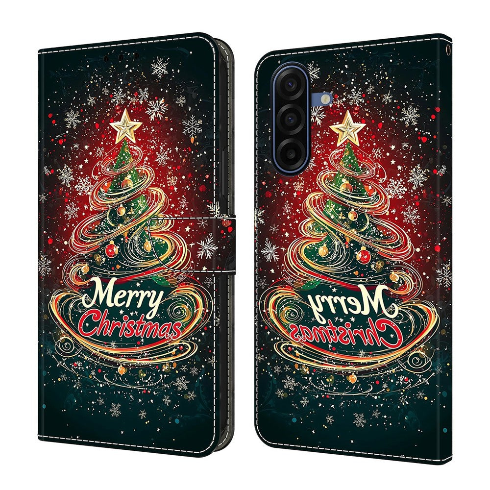 Samsung Galaxy A57 5G Plånboksfodral Vikbart Stativ Mönster Tryck Läder Flip mobilfodral