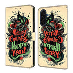 Samsung Galaxy A57 5G Plånboksfodral Vikbart Stativ Mönster Tryck Läder Flip mobilfodral