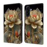 Samsung Galaxy A57 5G Plånboksfodral Vikbart Stativ Mönster Tryck Läder Flip mobilfodral