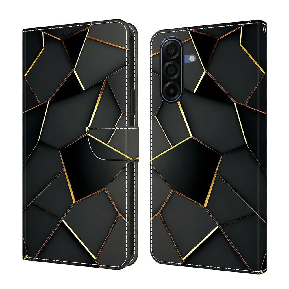 Samsung Galaxy A57 5G Plånboksfodral Vikbart Stativ Mönster Tryck Läder Flip mobilfodral