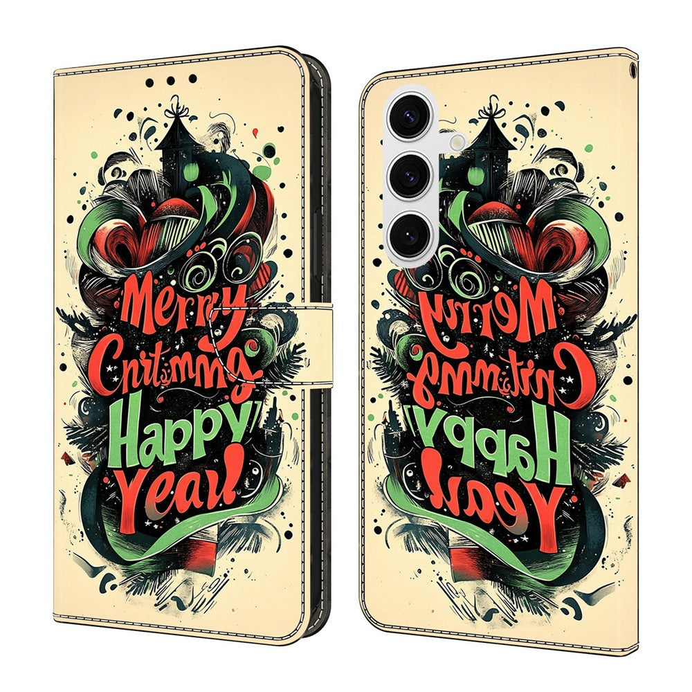 For Samsung Galaxy S26 Wallet Case Foldable Stand Pattern Printing Leather Flip Phone Cover