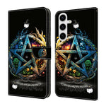 Samsung Galaxy S26+ Plånboksfodral Vikbart Stativ Mönstertryck Läder Flipfodral