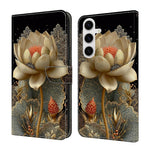 Samsung Galaxy S26+ Plånboksfodral Vikbart Stativ Mönstertryck Läder Flipfodral