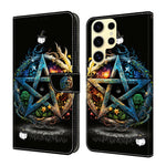 Samsung Galaxy S26 Ultra Plånboksfodral Vikbart Stativ Mönstertryck Läder Flipfodral