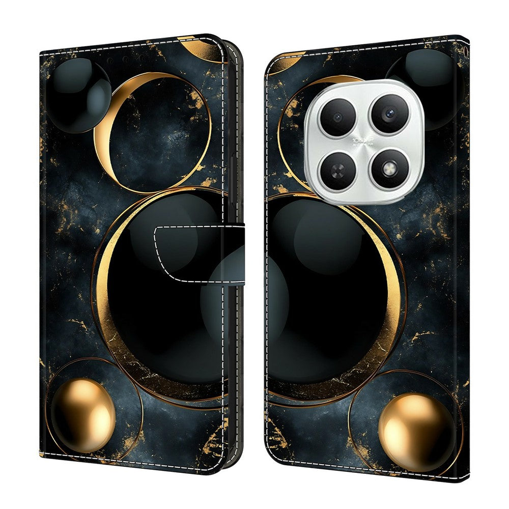 For Xiaomi Poco M8 5G / Redmi Note 15 5G (Global) Wallet Case Foldable Stand Pattern Printing Leather Flip Phone Cover