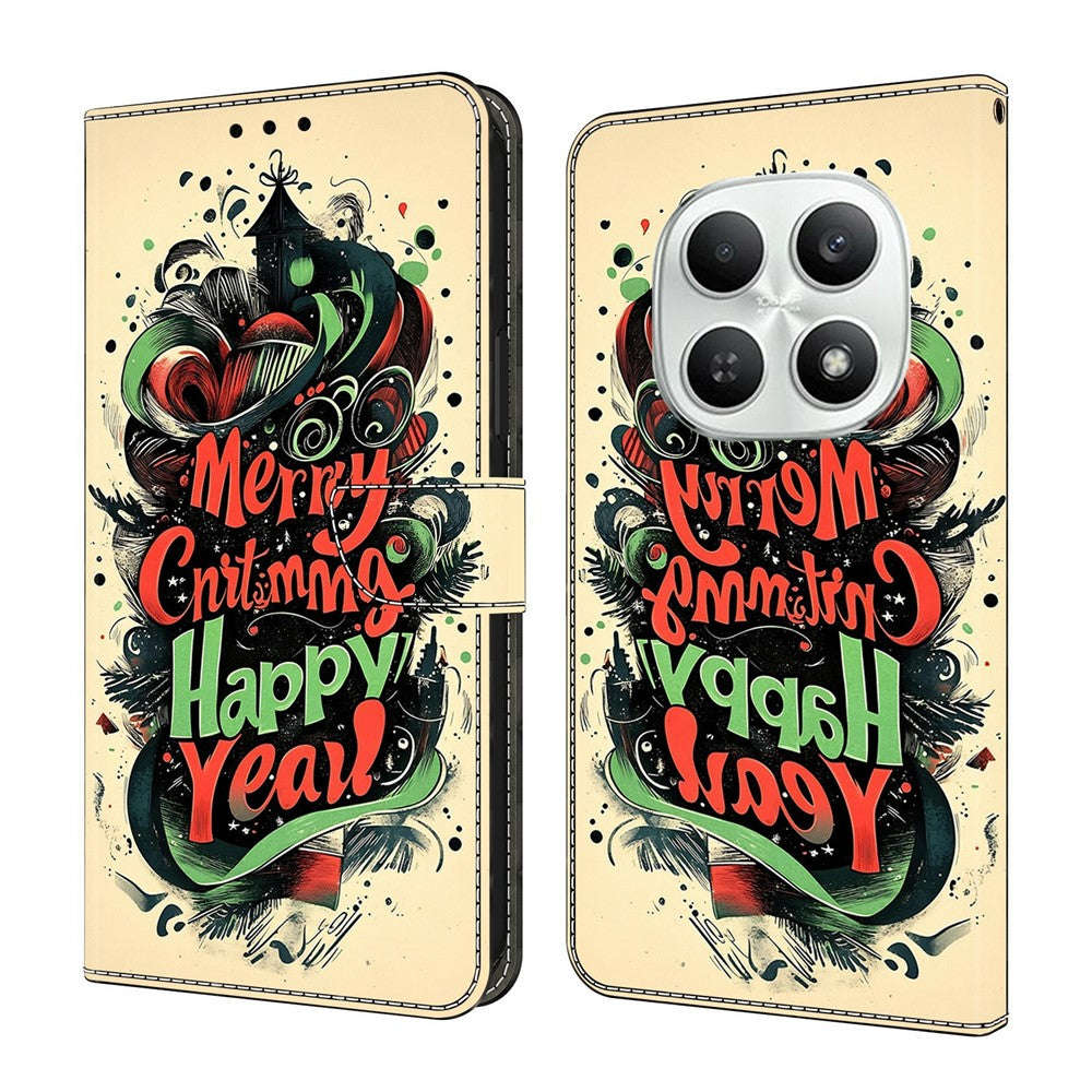 For Xiaomi Poco M8 5G / Redmi Note 15 5G (Global) Wallet Case Foldable Stand Pattern Printing Leather Flip Phone Cover