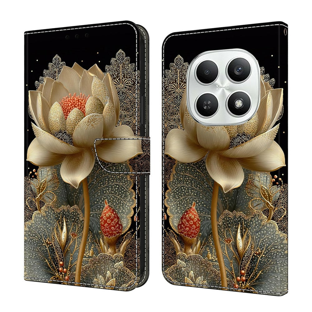 For Xiaomi Poco M8 5G / Redmi Note 15 5G (Global) Wallet Case Foldable Stand Pattern Printing Leather Flip Phone Cover
