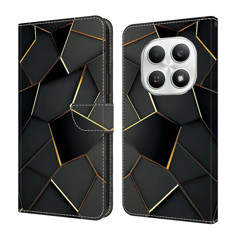 For Xiaomi Poco M8 5G / Redmi Note 15 5G (Global) Wallet Case Foldable Stand Pattern Printing Leather Flip Phone Cover