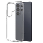 NORTHJO For Samsung Galaxy S26 Ultra Case Soft TPU Clear Phone Cover with Tempered Glass Screen Protector (Support Fingerprint Unlock)