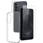 NORTHJO For Samsung Galaxy S26 TPU Phone Case + Tempered Glass Film + Camera Lens Protector (Support Fingerprint Unlock)