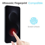 NORTHJO For Samsung Galaxy S26 Ultra TPU Phone Case + Tempered Glass Film + Camera Lens Protector (Support Fingerprint Unlock)