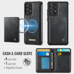 CASEME magnetisk ME80-seriecover i læder, PC og TPU til Samsung Galaxy A52s 5G / Galaxy A52 5G med aftagelig pung