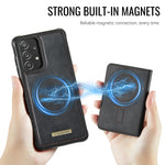 CASEME magnetisk ME80-seriecover i læder, PC og TPU til Samsung Galaxy A52s 5G / Galaxy A52 5G med aftagelig pung