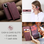 CASEME För OnePlus 15 5G Plånboksfodral 013-serien PU-lädermobilfodral med stativ