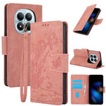 For Xiaomi Poco M8 5G / Redmi Note 15 5G (Global) / 15 4G (Global) Case Flower Butterfly Wallet Leather Phone Cover with Hand Strap