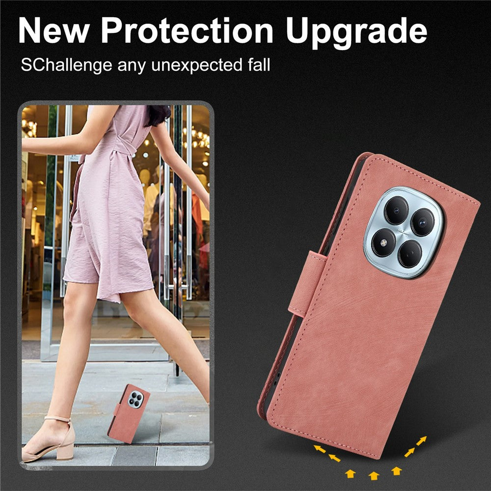 For Xiaomi Poco M8 5G / Redmi Note 15 5G (Global) / 15 4G (Global) Case Flower Butterfly Wallet Leather Phone Cover with Hand Strap
