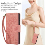 Xiaomi Poco M8 5G / Redmi Note 15 5G (Global) / 15 4G (Global)-etui med blomstret sommerfugledesign, tegnebog, læder-mobilcover med håndrem