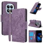 For Xiaomi Poco M8 5G / Redmi Note 15 5G (Global) / 15 4G (Global) Case Flower Butterfly Wallet Leather Phone Cover with Hand Strap
