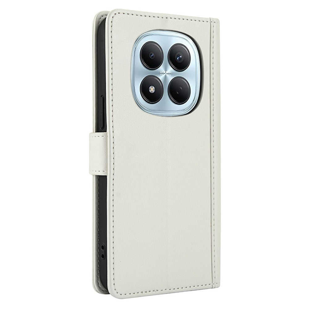 For Xiaomi Redmi Note 15 Pro 4G (Global) Case PU Leather Stand View Phone Wallet Cover with Hand Strap