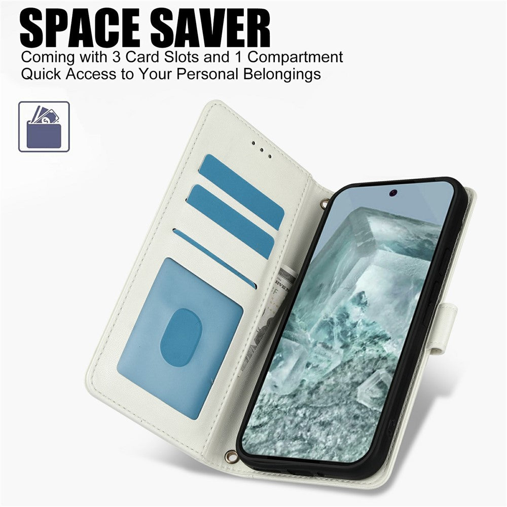 For Xiaomi Redmi Note 15 Pro 4G (Global) Case PU Leather Stand View Phone Wallet Cover with Hand Strap
