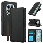 For Xiaomi Redmi Note 15 Pro 4G (Global) Case PU Leather Stand View Phone Wallet Cover with Hand Strap