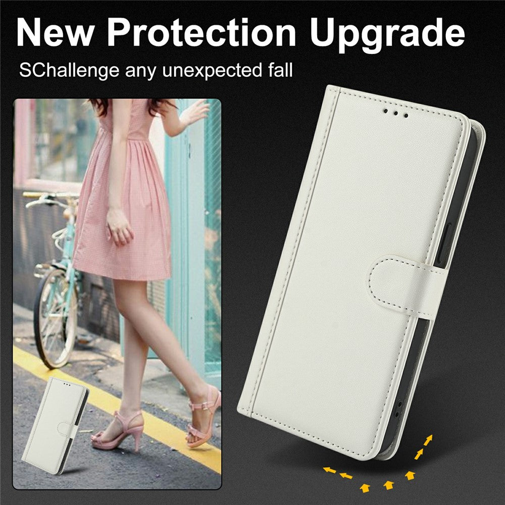For Xiaomi Poco M8 5G / Redmi Note 15 5G (Global) / 15 4G (Global) Case PU Leather Stand View Phone Wallet Cover with Hand Strap