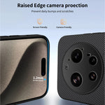 WANLONFENG Magnetiskt Skal För Xiaomi 17 Ultra 5G TQ-serien Kolfiberstruktur PC TPU mobilskal