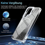 For Samsung Galaxy S26 Magnetic Case Gradient Glitter Shockproof TPU PC Phone Cover