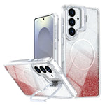 For Samsung Galaxy S26 Magnetic Case Gradient Glitter Shockproof TPU PC Phone Cover