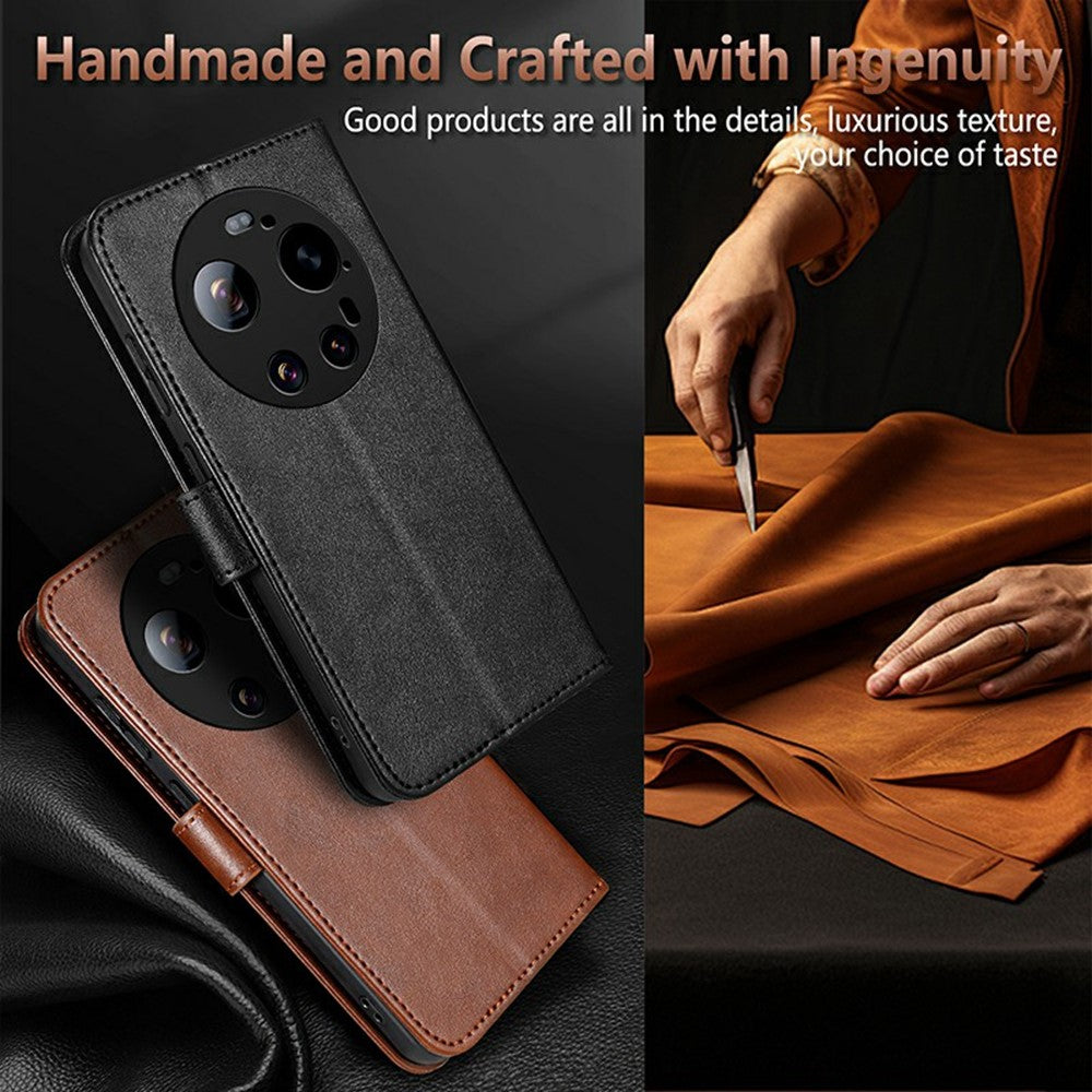 AZNS For Xiaomi 17 Ultra 5G Case Anti-Scratch PU Leather Stand Wallet Phone Cover