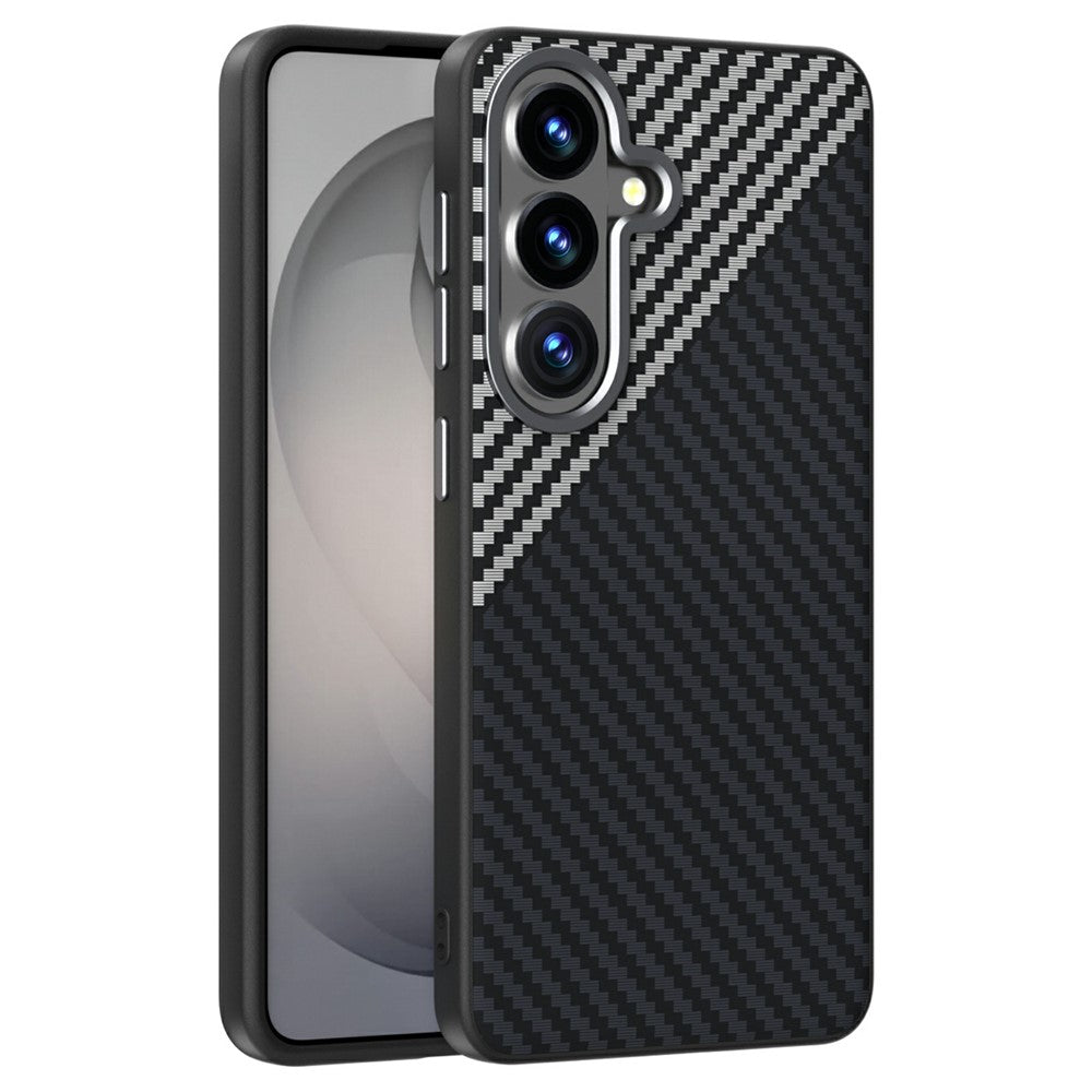 ABEEL For Samsung Galaxy S26 Magnetic Case Carbon Fiber Texture Phone Back Cover