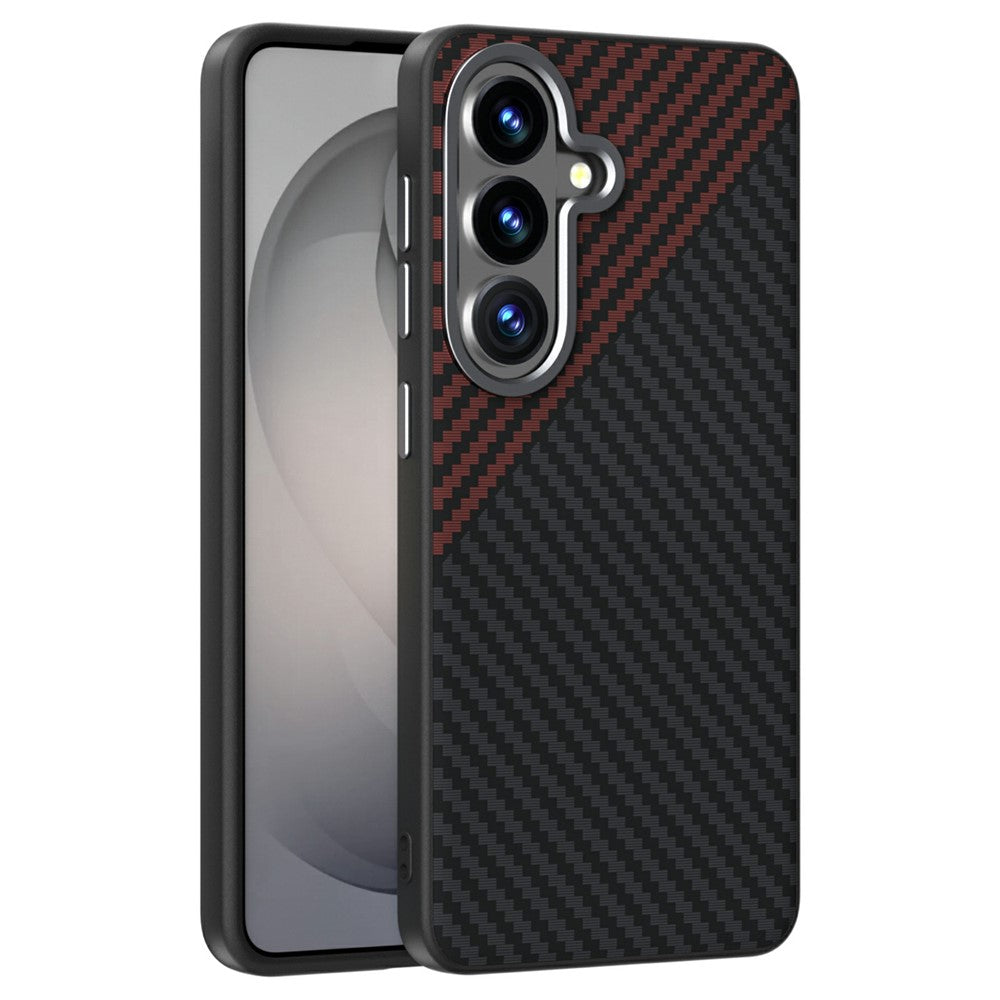 ABEEL For Samsung Galaxy S26 Magnetic Case Carbon Fiber Texture Phone Back Cover