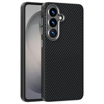 ABEEL For Samsung Galaxy S26 Magnetic Case Slim Carbon Fiber Texture TPU PC PU Phone Back Cover