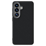 ABEEL For Samsung Galaxy S26 Magnetic Case Slim Carbon Fiber Texture TPU PC PU Phone Back Cover