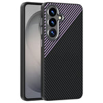 ABEEL For Samsung Galaxy S26 Magnetic Case Slim Carbon Fiber Texture TPU PC PU Phone Back Cover