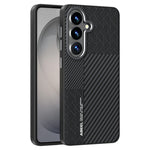 ABEEL For Samsung Galaxy S26+ Magnetic Case PC + TPU + Aluminum Alloy + PU Leather Slim Phone Back Cover