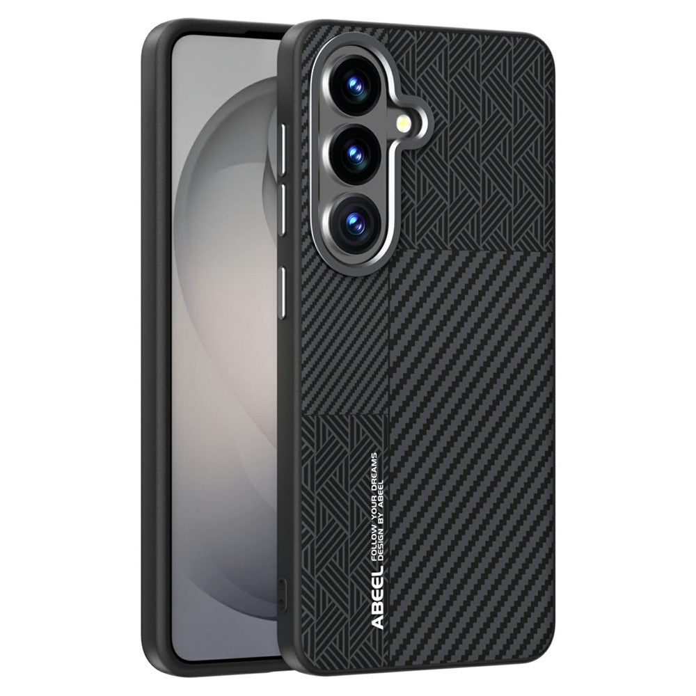 ABEEL For Samsung Galaxy S26+ Magnetic Case PC + TPU + Aluminum Alloy + PU Leather Slim Phone Back Cover