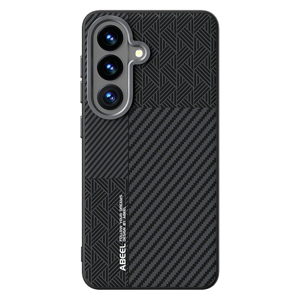 ABEEL For Samsung Galaxy S26+ Magnetic Case PC + TPU + Aluminum Alloy + PU Leather Slim Phone Back Cover