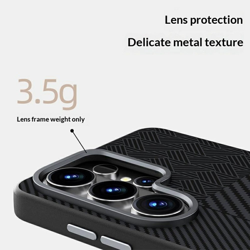 ABEEL For Samsung Galaxy S26+ Magnetic Case PC + TPU + Aluminum Alloy + PU Leather Slim Phone Back Cover